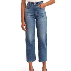 Levi’s ribcage straight ankle jeans
